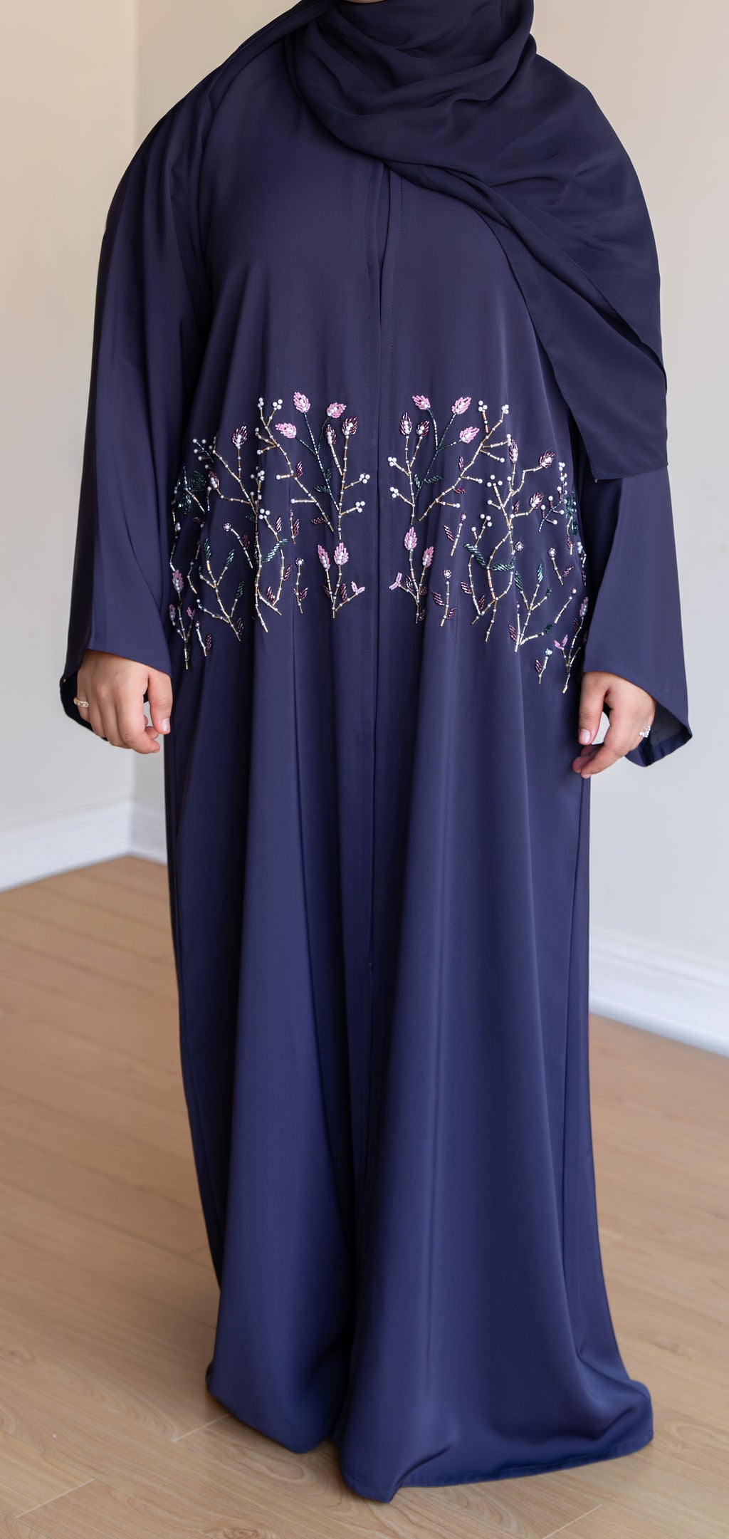 TWILIGHT - Front Open Buttoned Nada Abaya