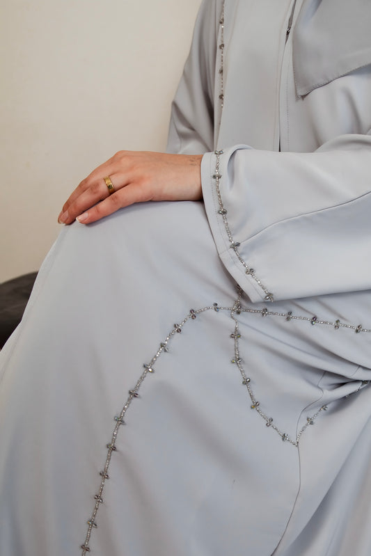 AMIRA - Front Open Buttoned Nada Abaya