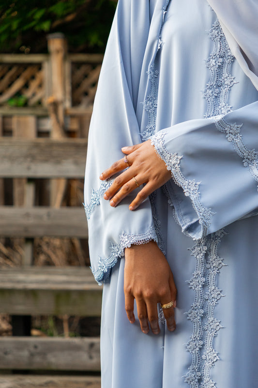 SAFA - 2-Piece Front Open Buttoned Nada Abaya Set
