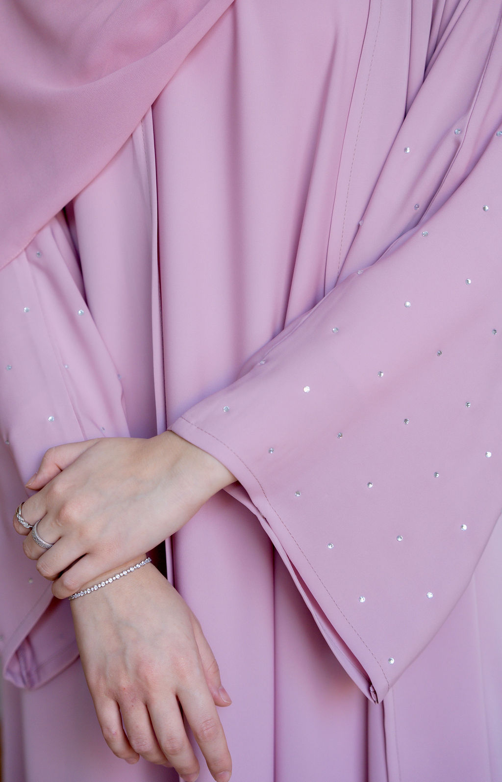 BLUSH - Front Open Nada Abaya
