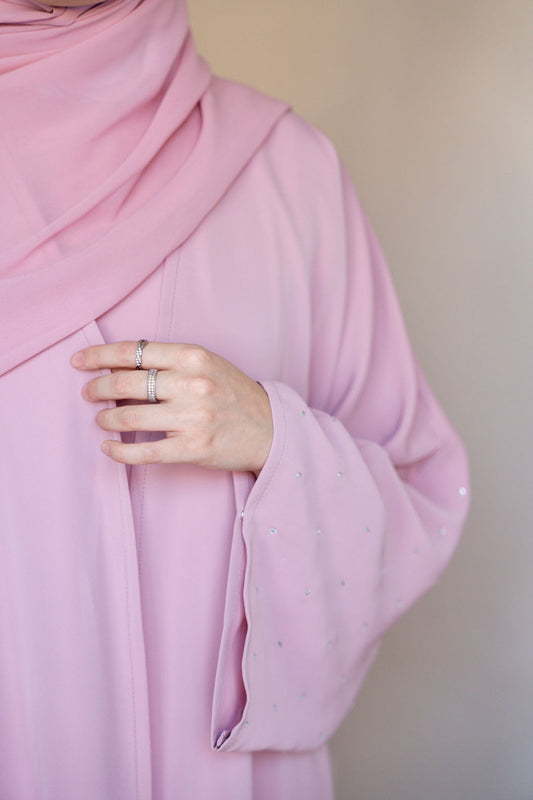 BLUSH - Front Open Nada Abaya