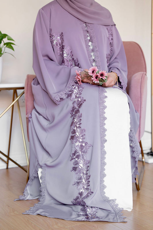 HAZE- Front Open Buttoned Nada Abaya