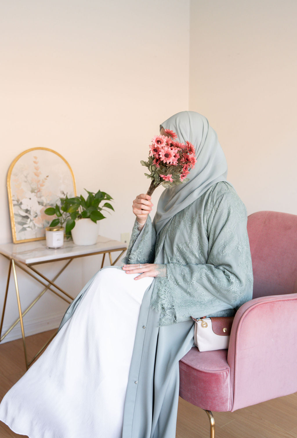 SAGE - Front Open Buttoned Nada Abaya