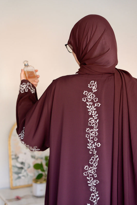 DAHLIA - Front Open Buttoned Nada Abaya