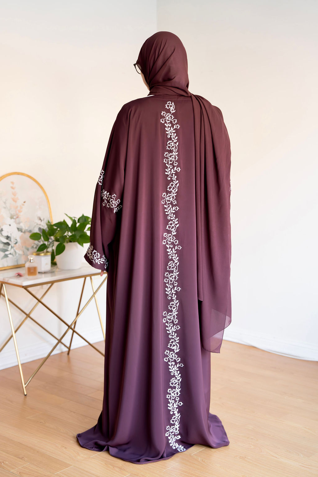 DAHLIA - Front Open Buttoned Nada Abaya