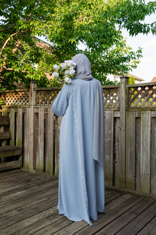 SAFA - 2-Piece Front Open Buttoned Nada Abaya Set