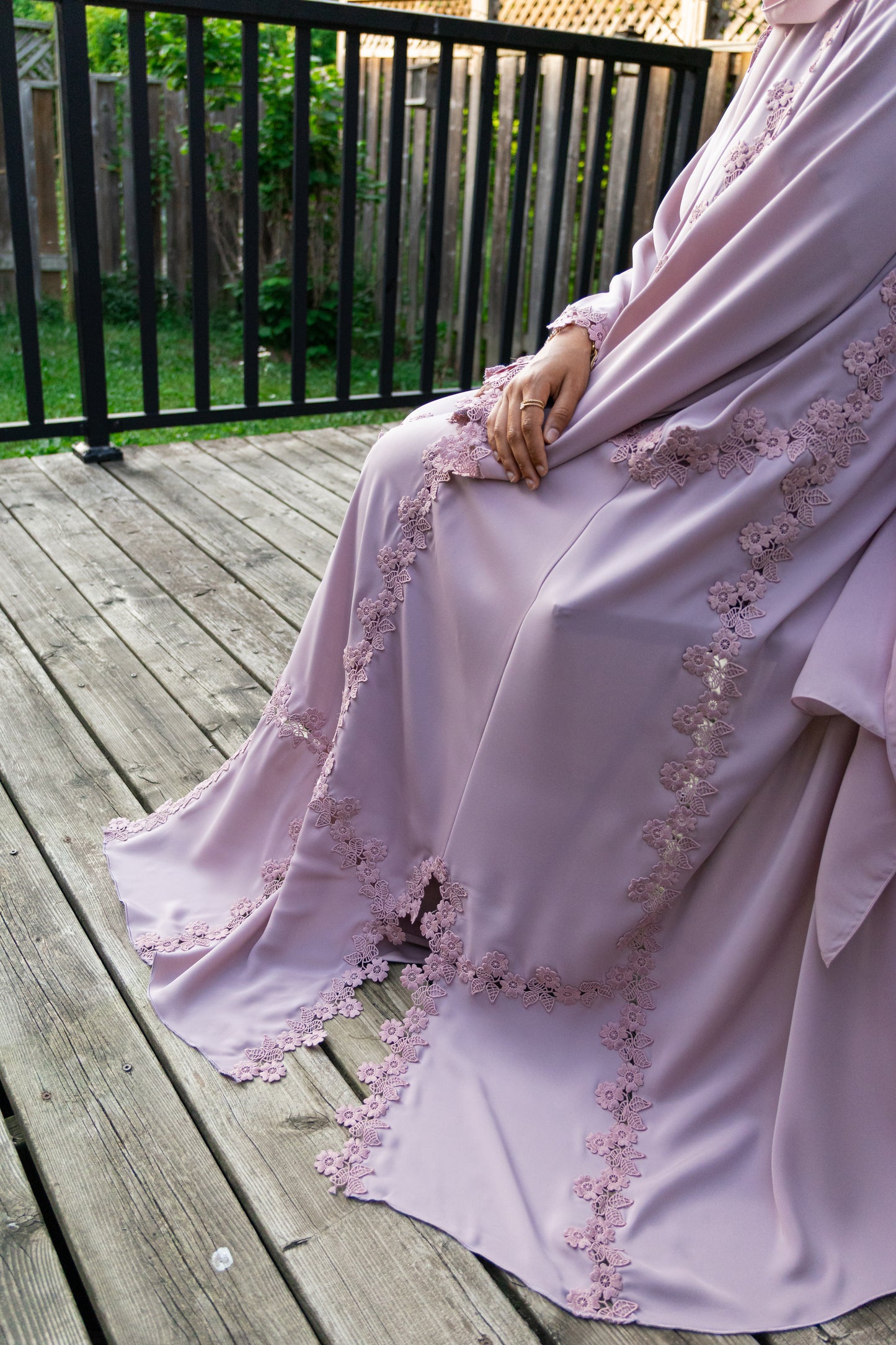 LILA - 3-Piece Front Open Nada Abaya Set