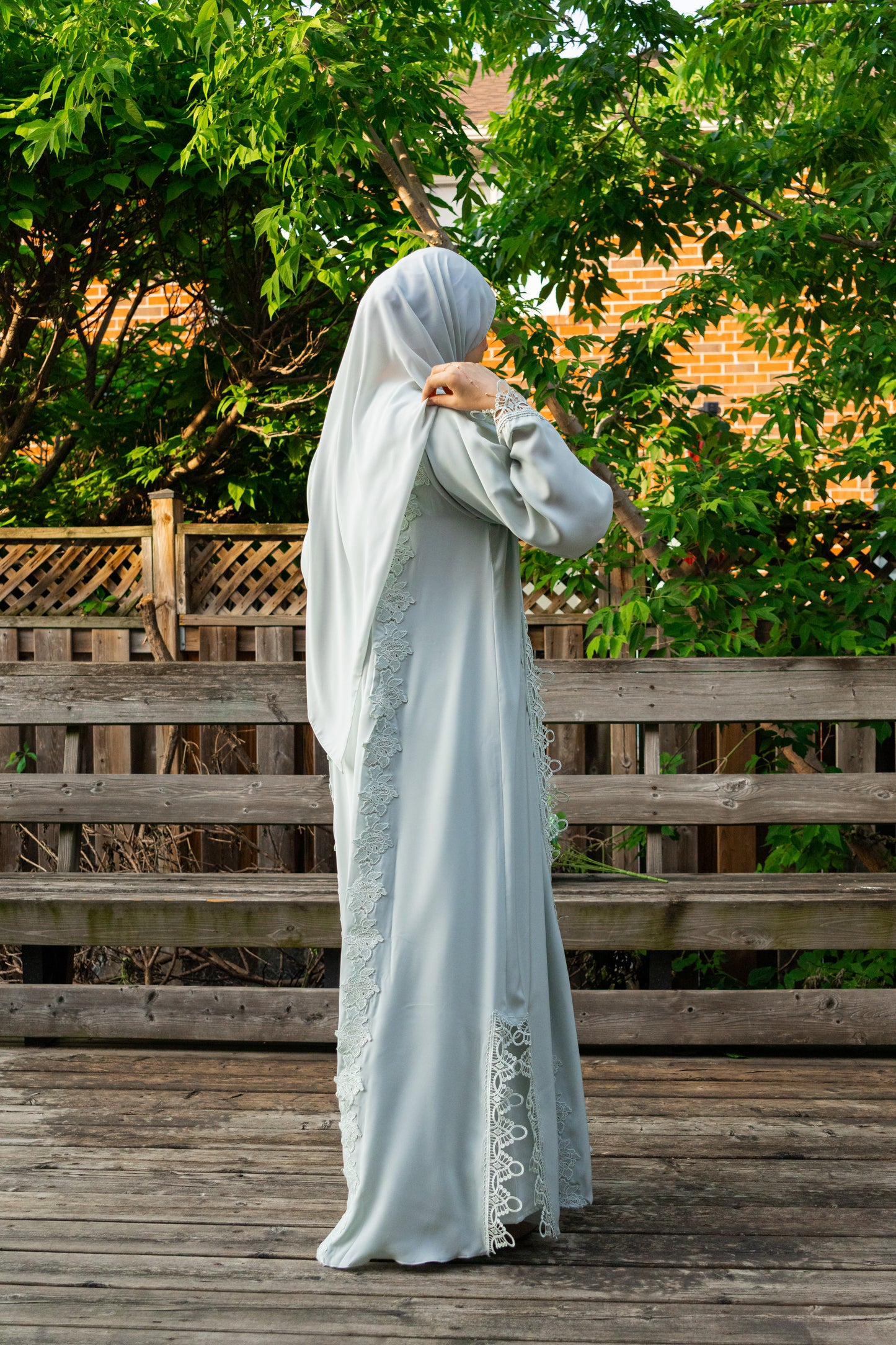 FERN - 3-Piece Front Open Nada Abaya Set