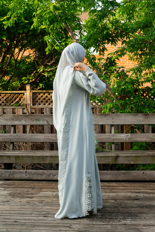 FERN - 3-Piece Front Open Nada Abaya Set