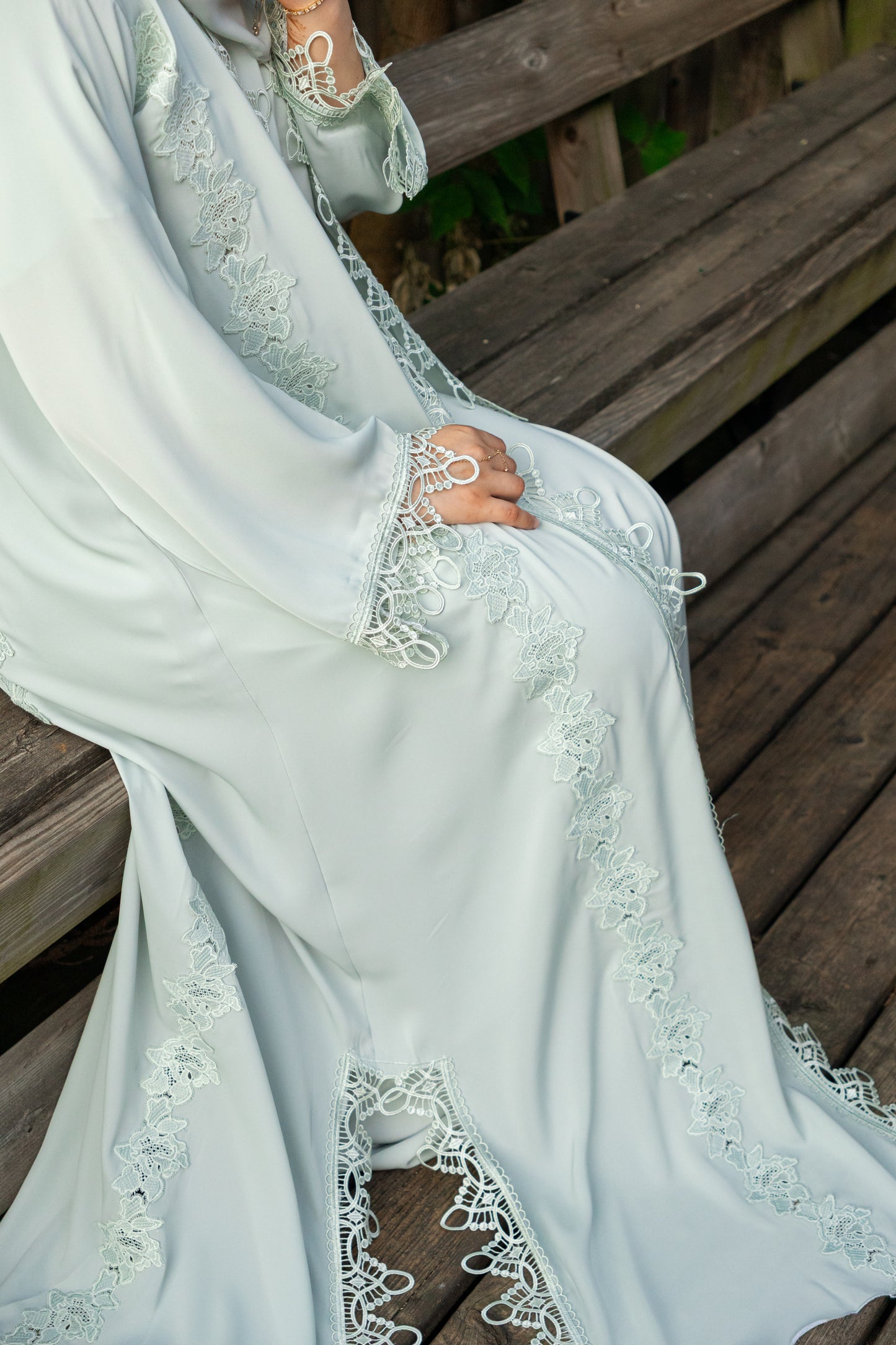 FERN - 3-Piece Front Open Nada Abaya Set