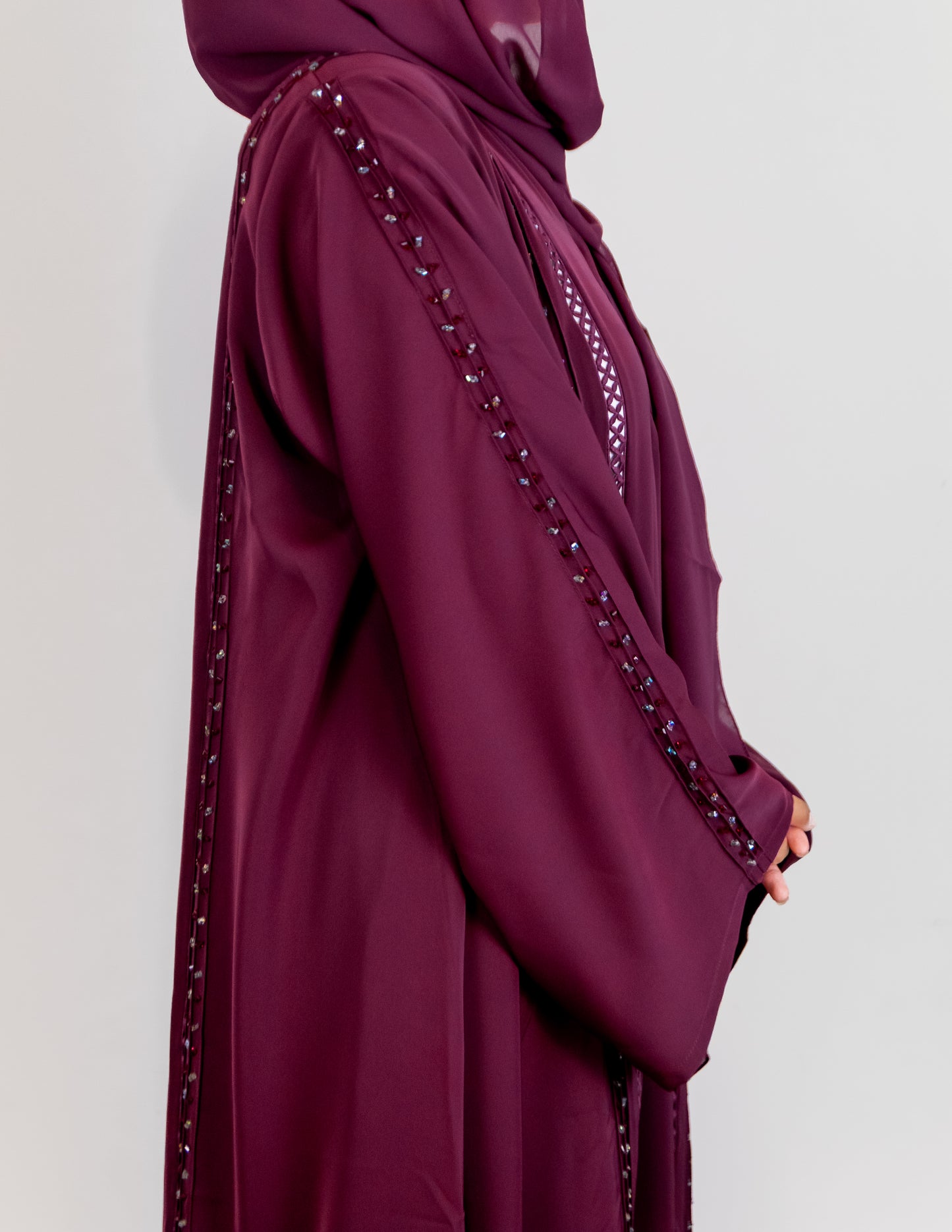 HANIA - Front Open Buttoned Nada Abaya