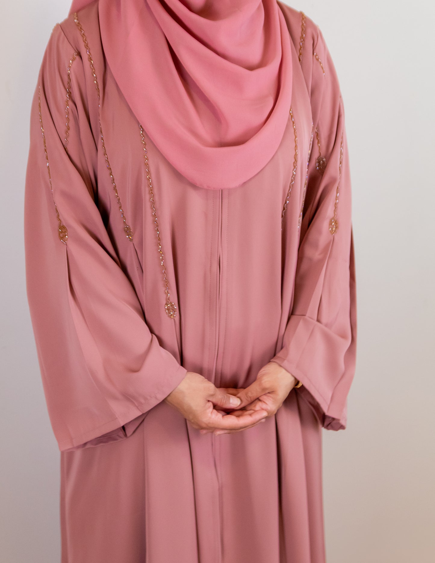 SELMA - Front Open Buttoned A-Line Nada Abaya